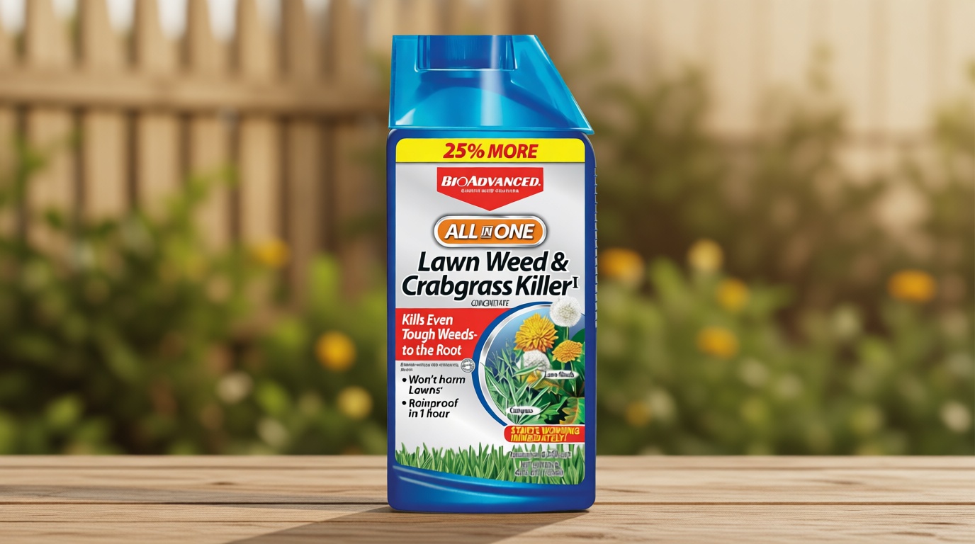 BioAdvanced All-In-One Lawn Weed and Crabgrass Killer I, Concentrate, 40 oz