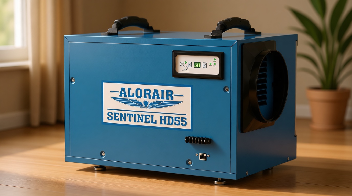 ALORAIR Commercial Dehumidifier 113 Pint, with drain Hose for Crawl Spaces, Basements, Industry Water Damage Unit, Compact, Portable, Auto Defrost, Memory Starting, 5 Years Warranty, Sentinel HD55