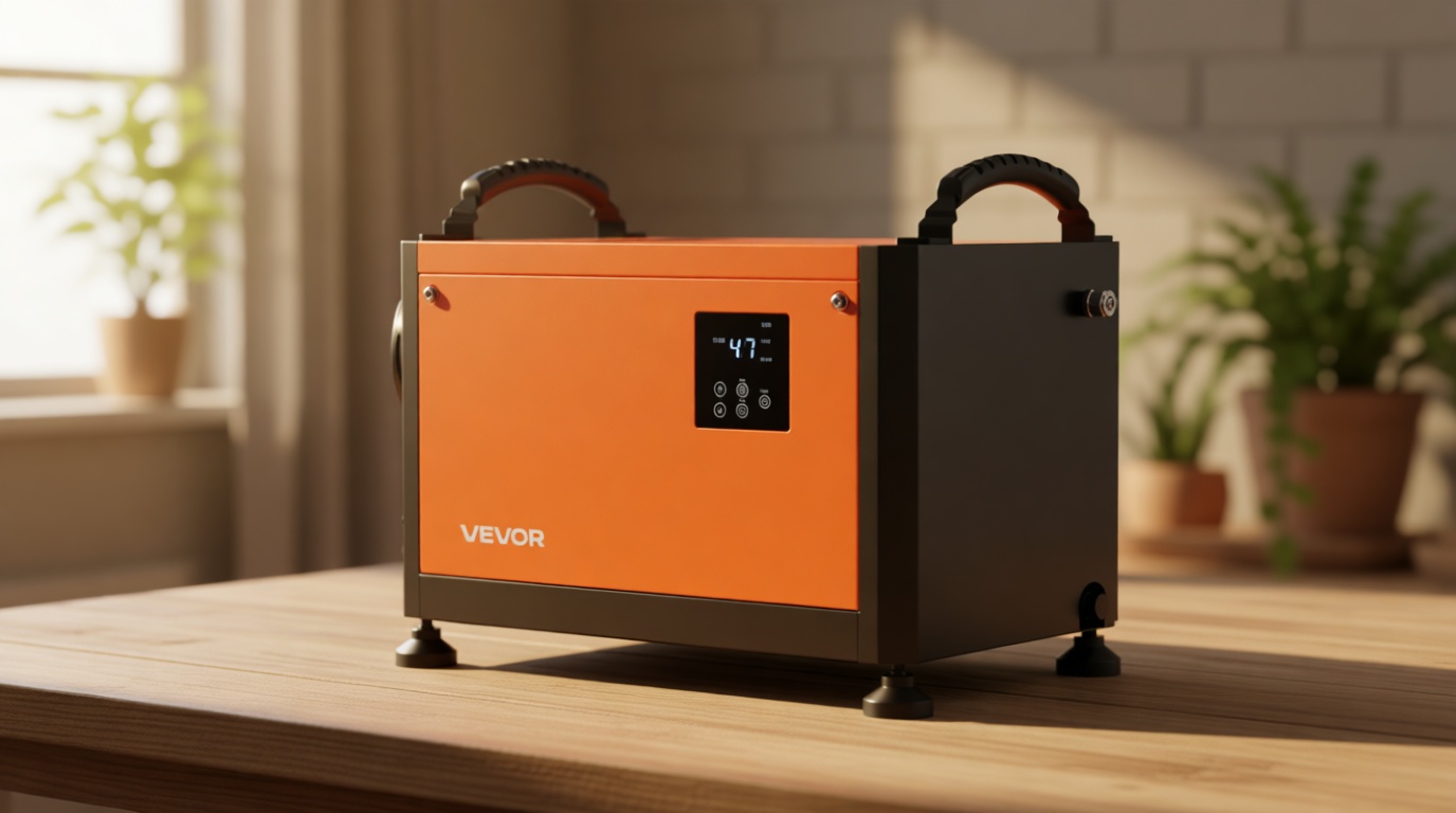 VEVOR 70 Pints Commercial Dehumidifier with Pump, Portable Crawl Space Dehumidifiers for Basement Storage Room Industrial, Auto Defrost/Drainage, Heavy-duty Galvanized Steel, with 2 Drain Hoses