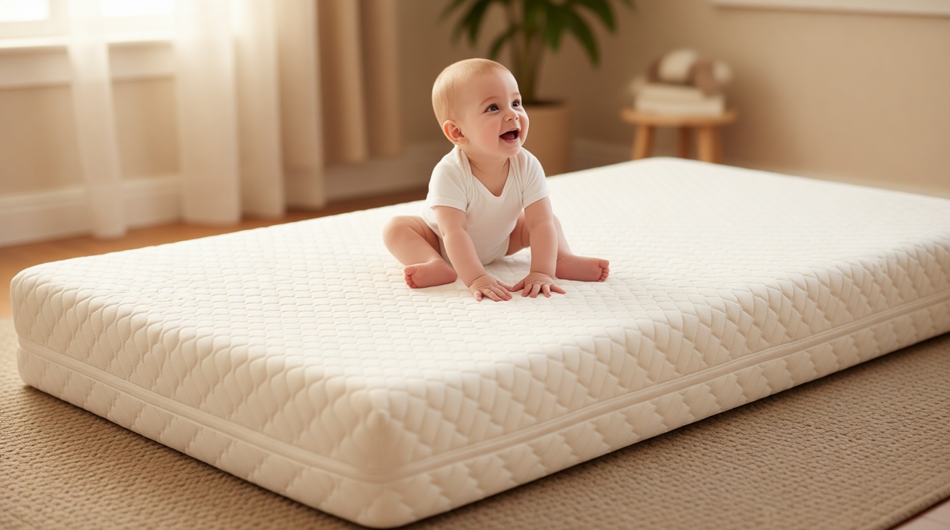 SCHNAUZER HOME Crib Mattress, Dual-Sided Breathable Baby and Toddler Memory Foam Mattress with Removable and Washable Cover, 100% Knitted Fabric, Fits Standard Cribs and Toddler Beds, 52" x 28" x 5"