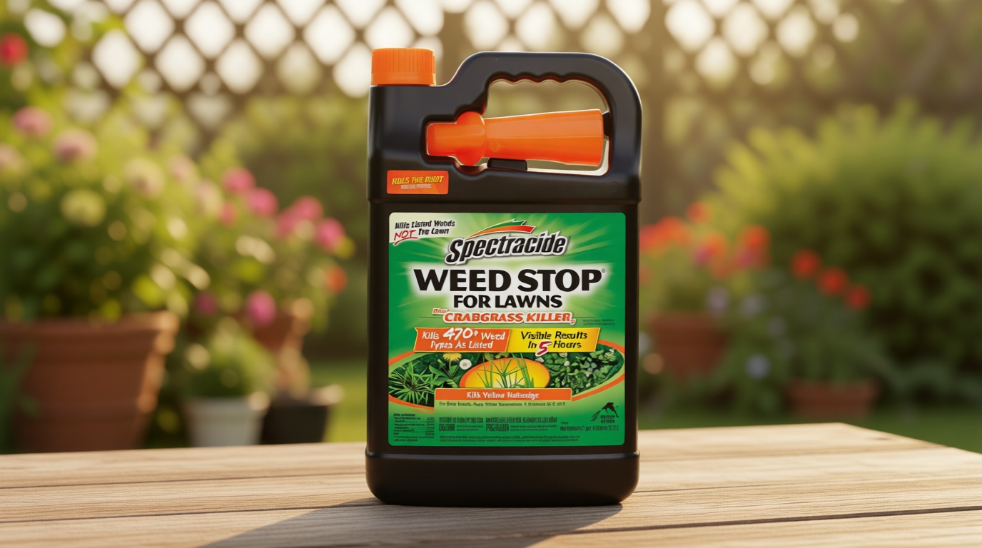 Spectracide Weed Stop For Lawns Plus Crabgrass Killer, 1 Gallon, Ready-To-Use Formula Kills More Than 470 Types Of Weeds As Listed Including Dandelion, Chickweed, Clover, Crabgrass And Yellow Nutsedge