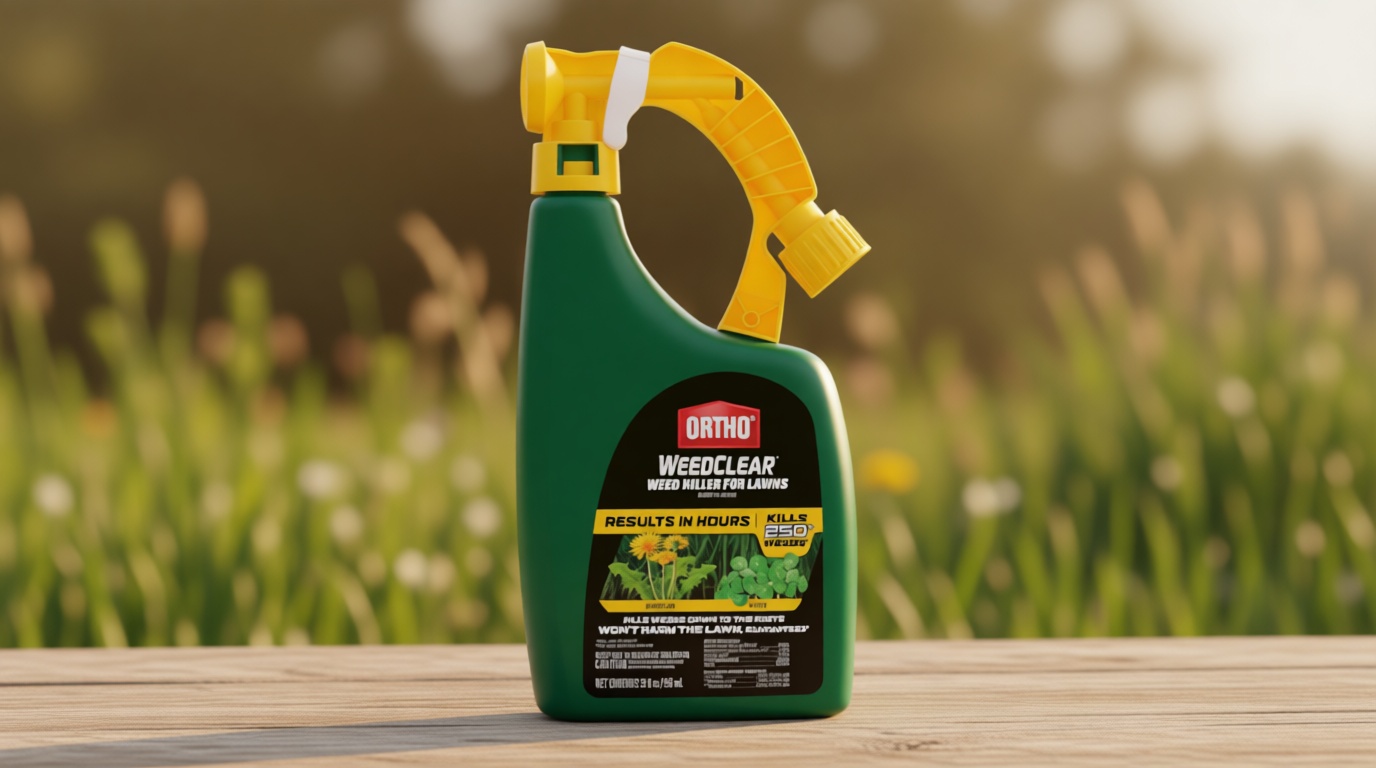 Ortho WeedClear Weed Killer for Lawns Ready-to-Spray - Won't Harm Grass (When Used as Directed), Weed Killer Spray, Kills Dandelion & Clover, Treats up to 16,000 sq. ft., 32 fl. oz.