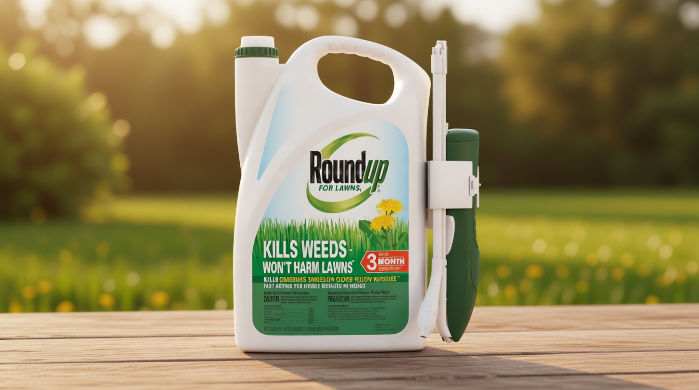 Roundup for Lawns₁ Ready-to-Use with Extend Wand, Tough Weed Killer for Use on Northern Grasses, 1.33 gal.