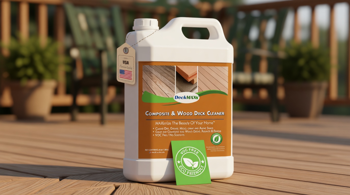 DeckMAX Concentrated Composite & Wood Deck Cleaner - Nation’s Leading Wood & Composite Deck Cleaner Recommended by Manufacturers, Distributors & Contractors
