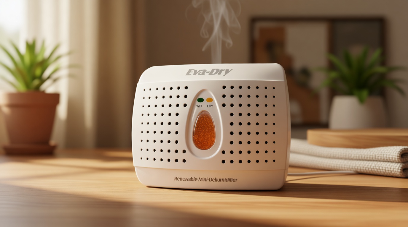 Eva-Dry Wireless Mini Dehumidifier, White (E-333)