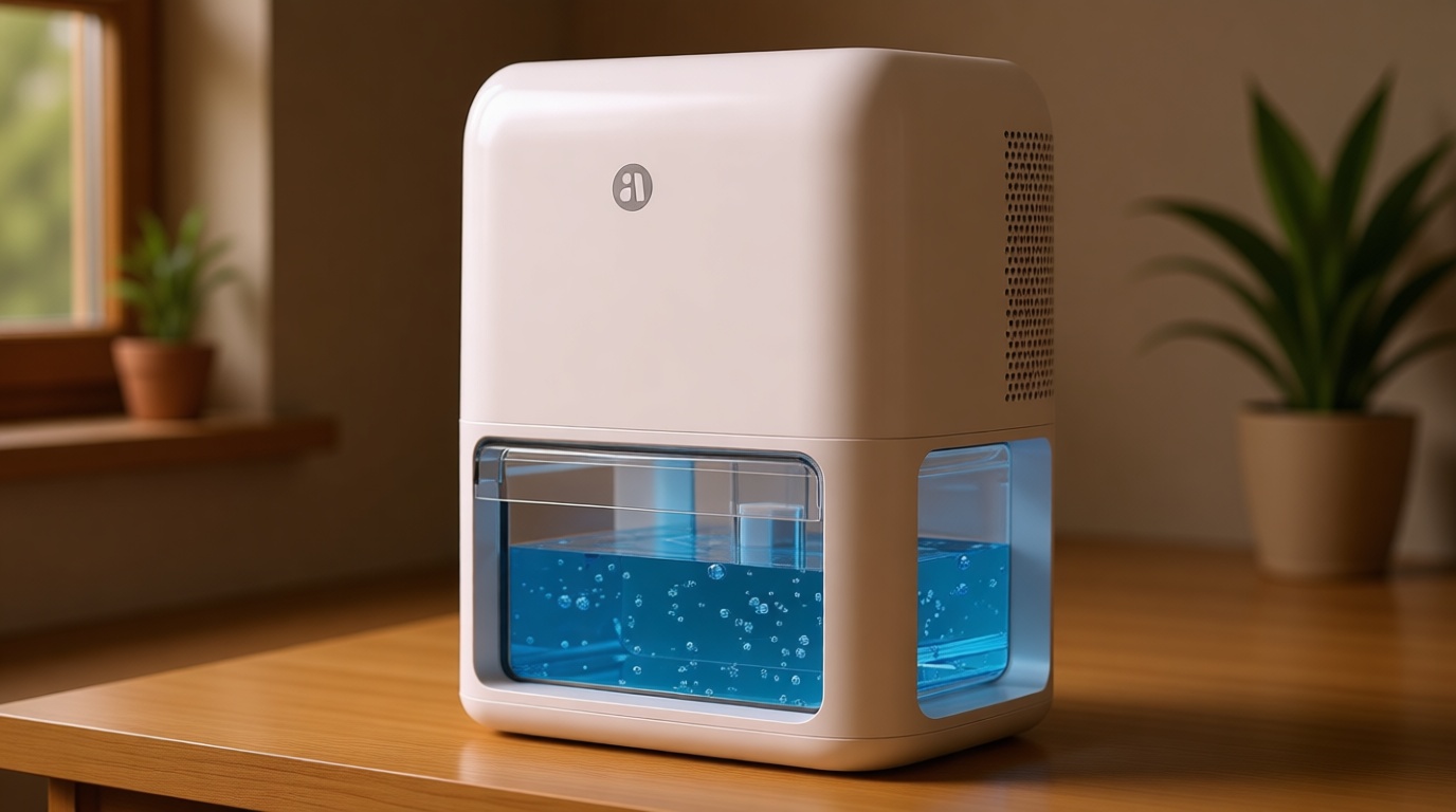 60 OZ Dehumidifiers for Home, Dual-Semiconductor Quiet Dehumidifier with Timer Sleep Mode Auto-Off 7 Colors Light Portable Small Dehumidifiers for Bathroom, Cloakroom, RV