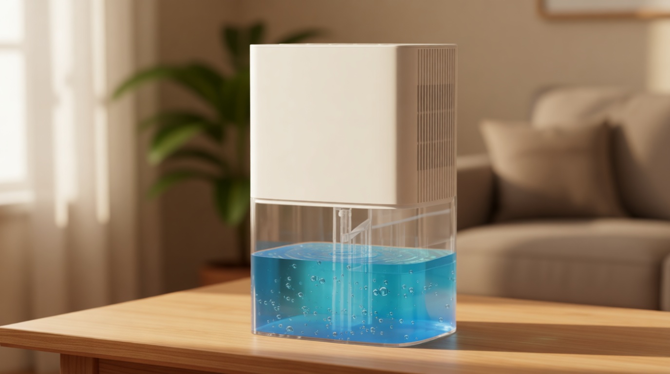 Dehumidifier 1657ML 58OZ Small Dehumidifier for Home 230 Ft² Safety Dehumidifiers Adjustable 10 Color Lights 5 Timers 3 Setting Modes Auto Shut Off Protection Low Noise For Bedroom Bathroom