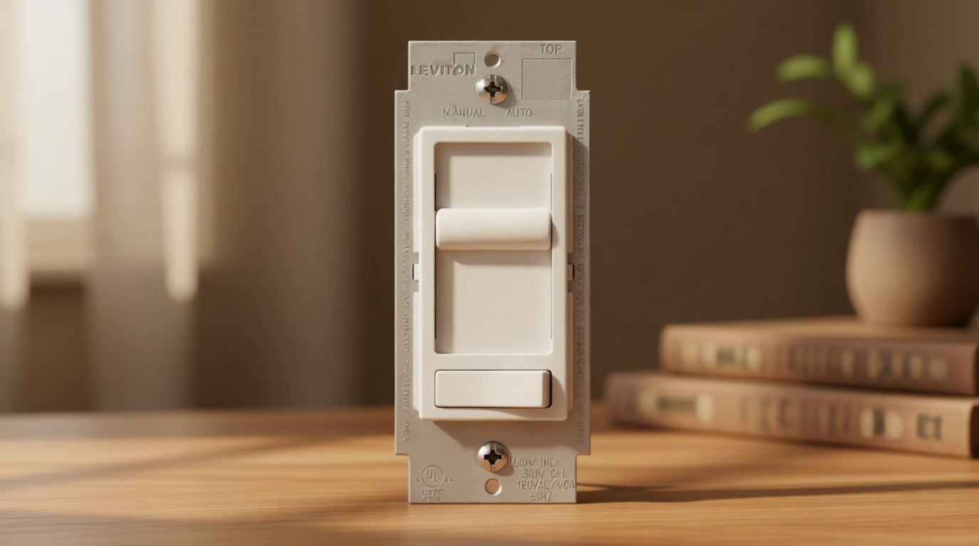 Leviton SureSlide Dimmer Switch for Dimmable LED, Halogen and Incandescent Bulbs, 6674-P0W, White