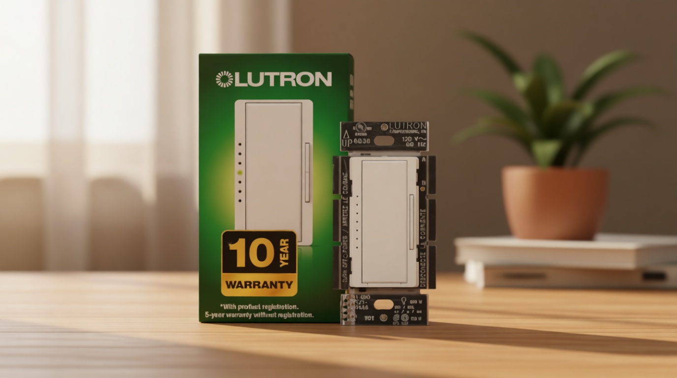 Lutron Maestro LED+ Dimmer Switch for Dimmable LED, Halogen and Incandescent Bulbs, 150W/Single-Pole or Multi-Location, MACL-153M-WH, White