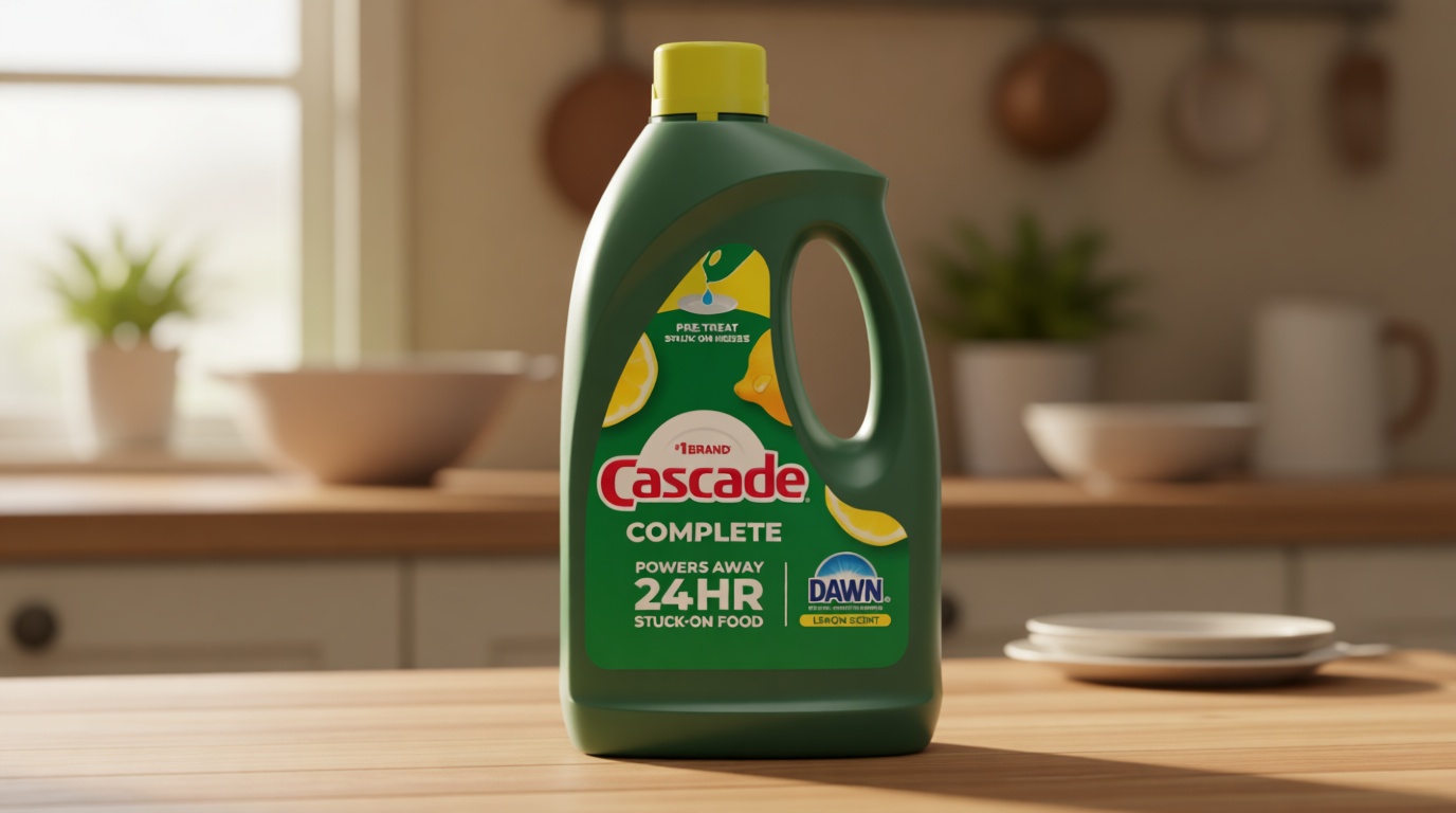 Cascade Complete Dishwasher Detergent Liquid Gel, Dish Detergent, Dishwasher Soap, Citrus, 75oz