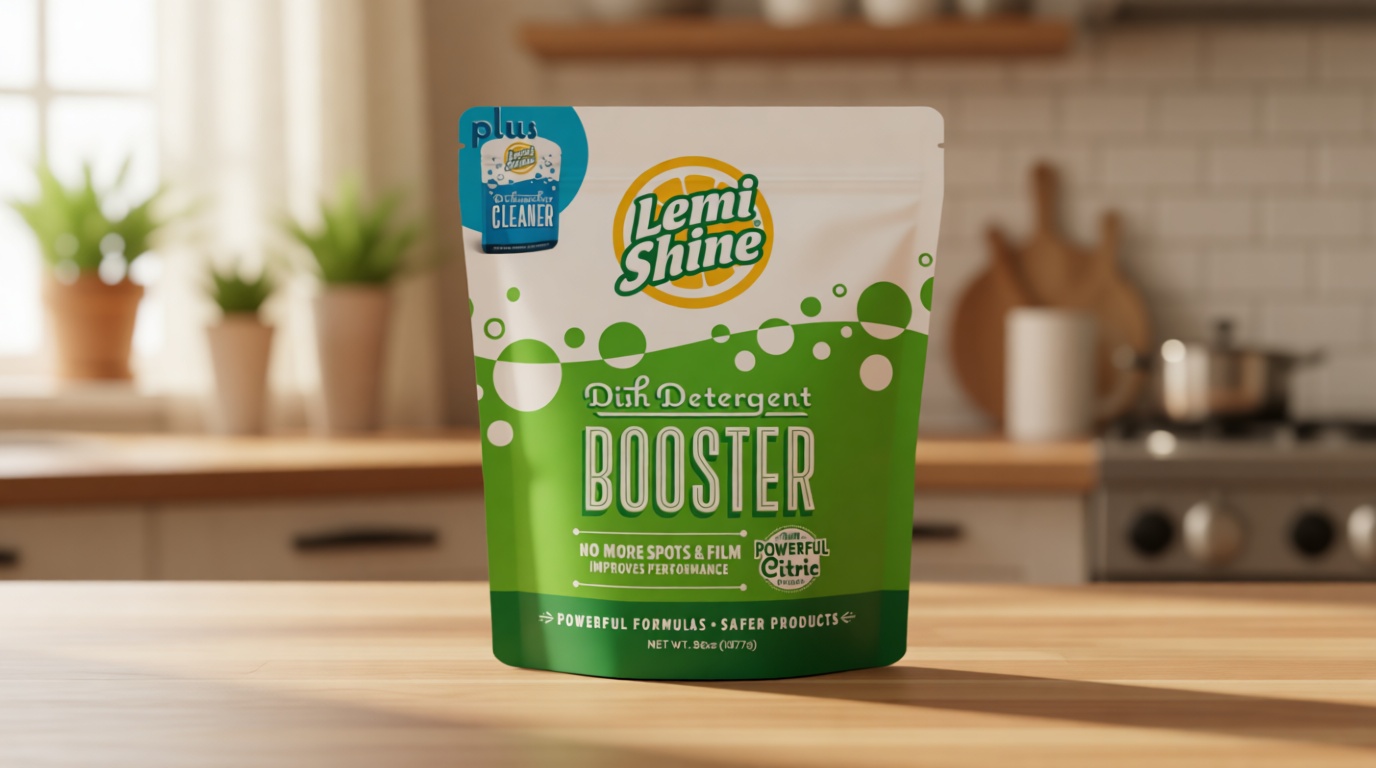 Lemi Shine Natural Dish Detergent Booster - Hard Water Stain Remover - Multi-Use Citric Acid Cleaner - 38 oz U.S. EPA Safer Choice