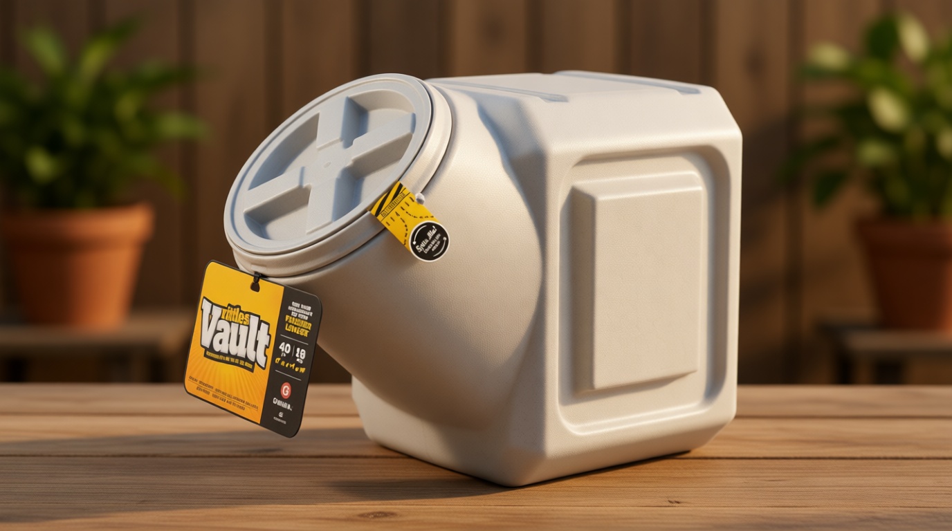 Gamma2 Vittles Vault Outback Airtight Pet Food Container, 40 Pounds