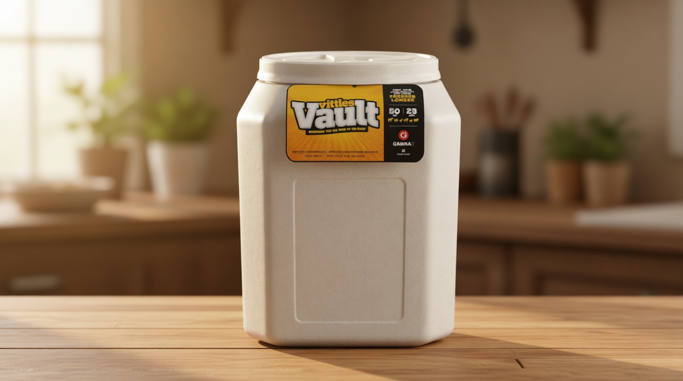 Gamma2 Vittles Vault Pet Food Storage Containers - Sealed Dog and Cat Food Storage Container, Fits up to 50lbs, Made in the USA - [14"L x 20"H]
