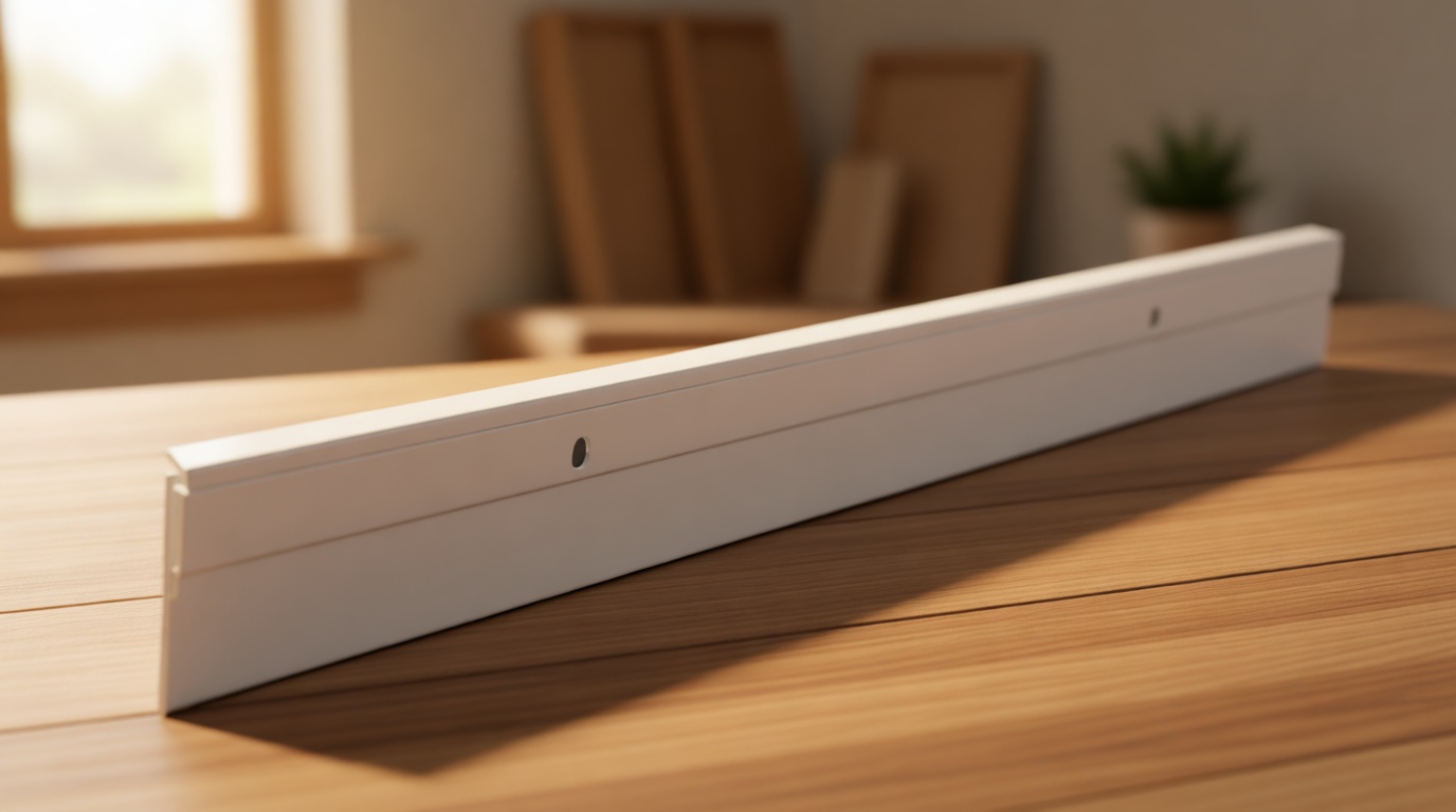 M-D Building Products 05769 All-Season Door Sweep, Heavy Duty Aluminum and Vinyl, Ideal for Residential & Commercial Use, Easy Installation, Ensure Comfort and Save Energy (36 Inch, White)