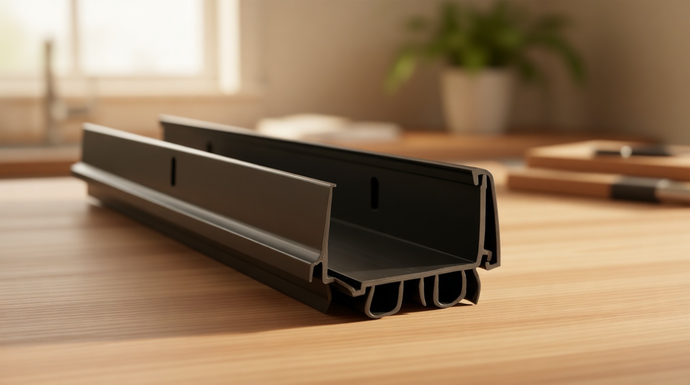 Patent Pending, Adjustable Double Bubble Door Sweep, Draft Stopper, Under Door Seal for Exterior Doors, 1 3/4" x 36" (Black 36 inch)