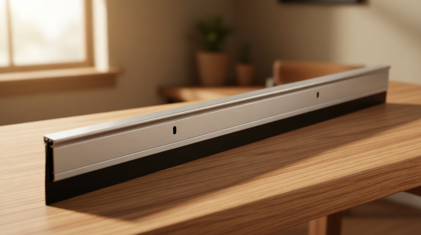 M-D Building Products 68247 All Season Aluminum Door Sweep for Bottom of Door, Heavy Duty Rubber Seal, Exterior & Interior Weather Stripping Bottom Door Seal, Commercial & Residential, (Silver, 36in)