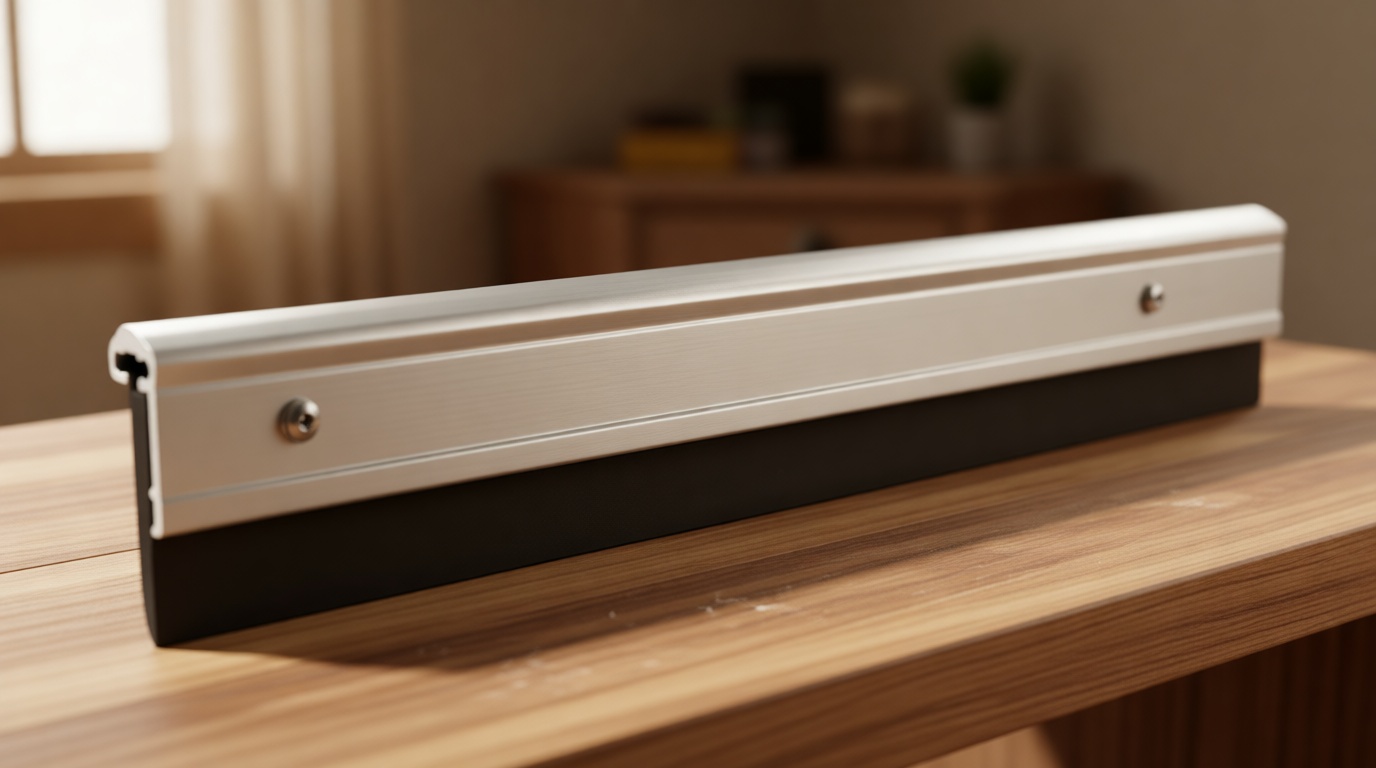 M-D Building Products 69604 All Season Aluminum Door Sweep for Bottom of Door, Heavy Duty Rubber Seal, Exterior & Interior Weather Stripping Bottom Door Seal, Commercial & Residential, (Silver, 48in)