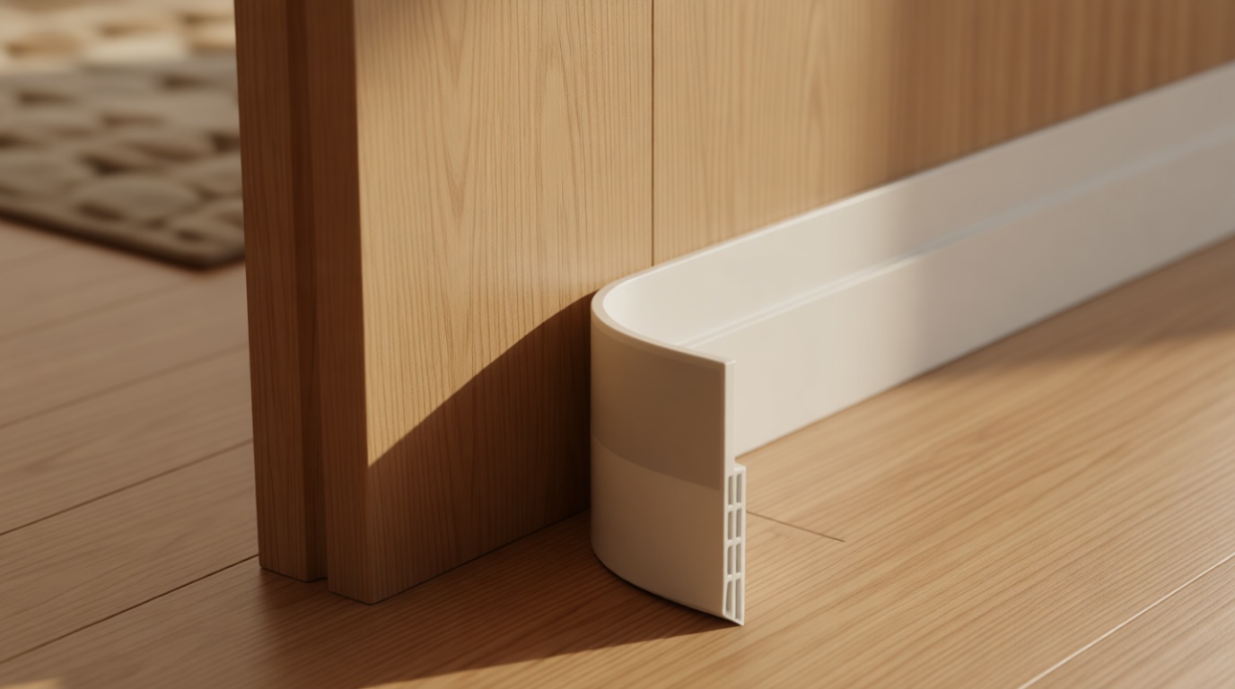 Vellure® Door Draft Stopper for Bottom of Door - Premium Door Sweep for Bottom of Door/Weather Stripping Door Seal (Save Energy – installs Quickly and Easily) Door Strip Ideal for