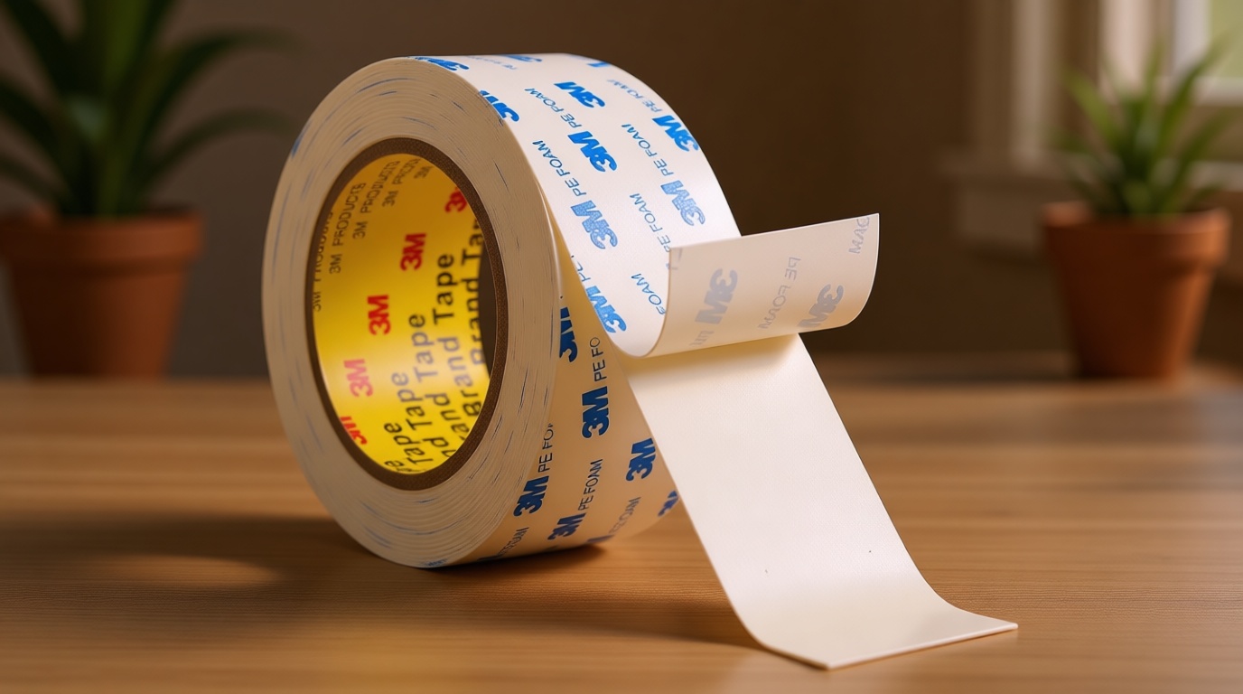 3M Double Sided Tape 2"×16.5Ft, Mounting Tape Heavy Duty No Residue, Removable PE Foam Tape Strips, Extra Strong Adhesive Tape Waterproof for Walls Home Office Decor Crafts Paint Picture Poster