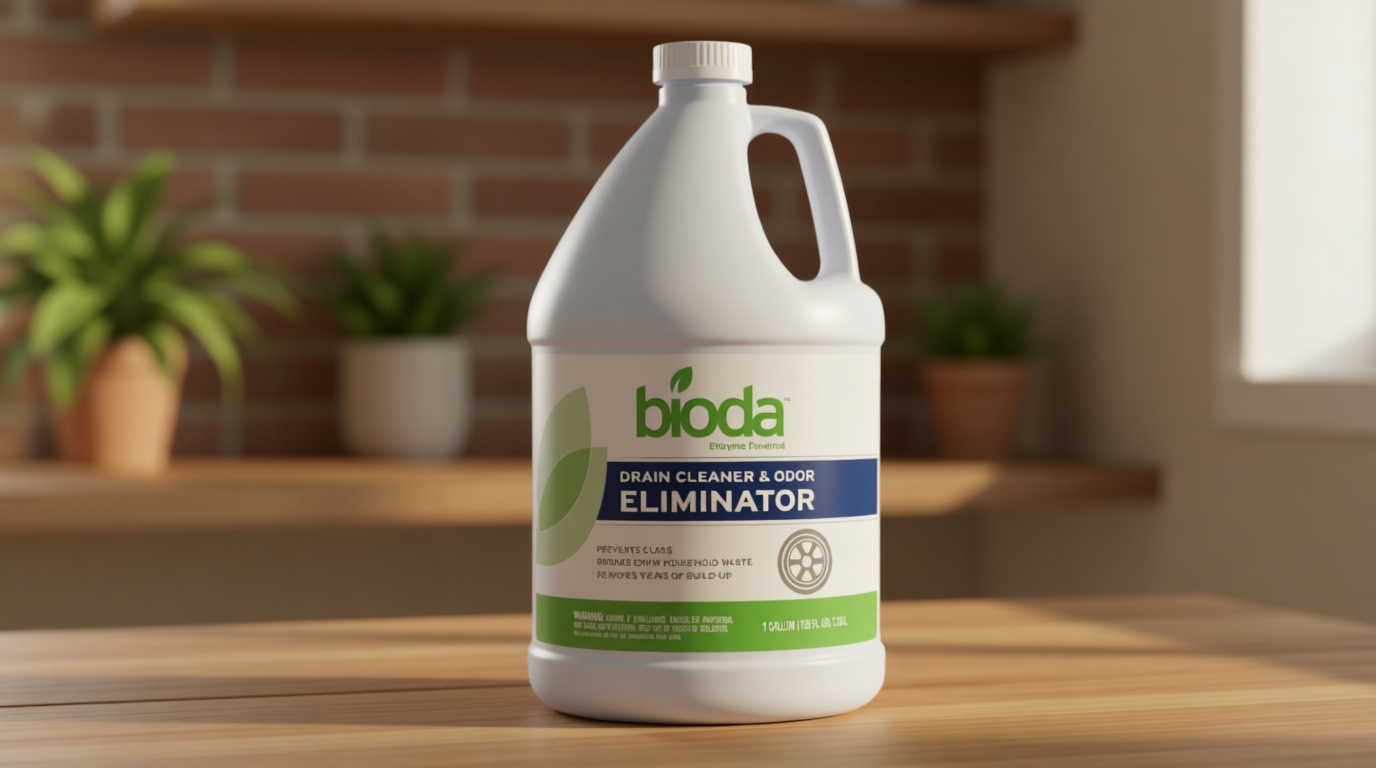 Bioda Professional Strength Enzyme Drain Cleaner, Septic Safe Drain Odor Eliminator, Smell Eliminator