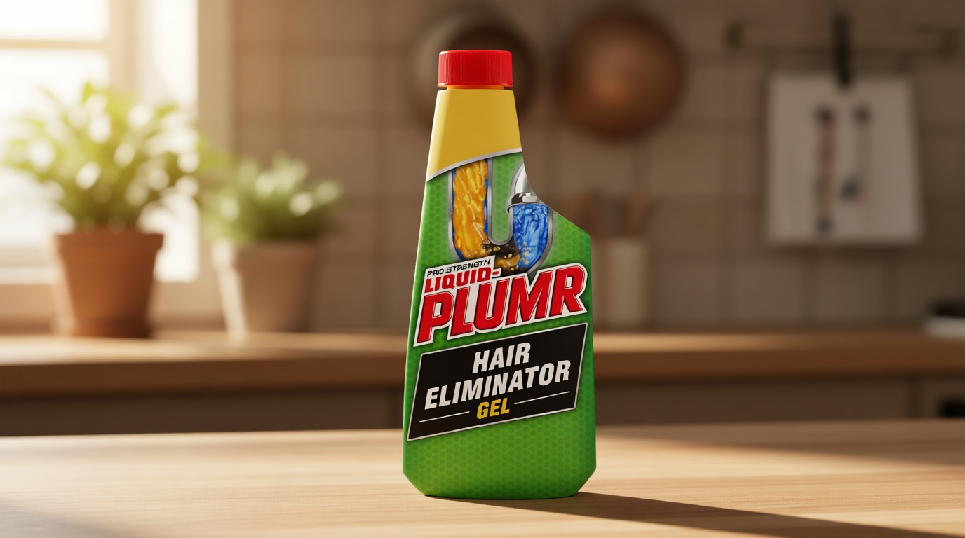 Liquid-Plumr Pro-Strength Hair Eliminator Gel Clog Remover, Hair Clog Remover and Drain Opener, Safe for All Septic Systems and Pipes, 16 fl. oz. Bottle