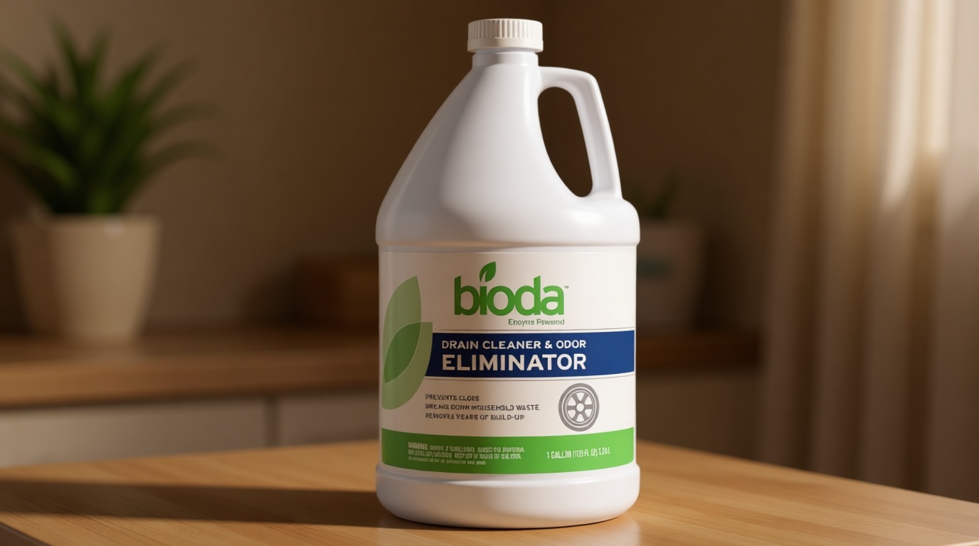 Bioda Professional Strength Enzyme Drain Cleaner, Septic Safe Drain Odor Eliminator, Smell Eliminator, 1 Gallon