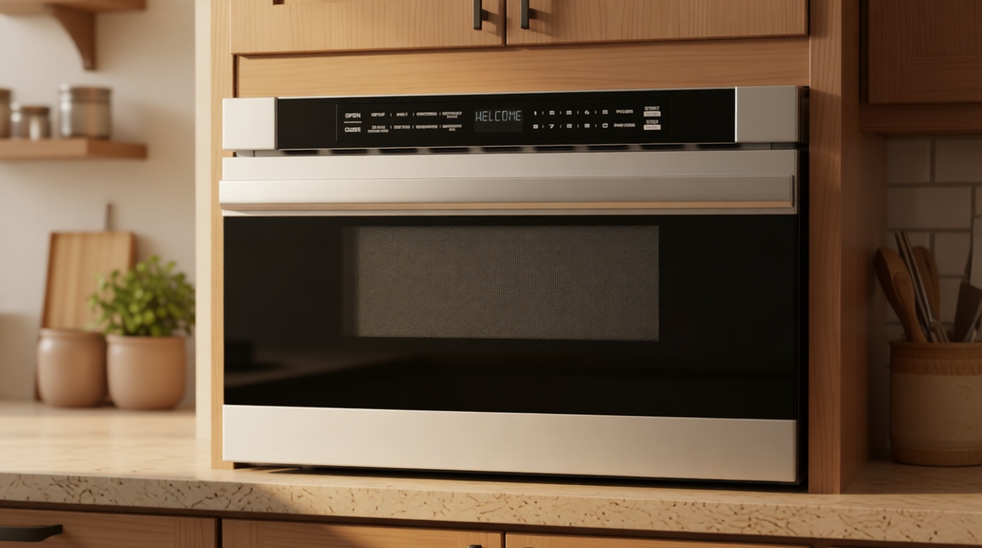 Midea MM12S2ASZ Microwave Oven, 1.2 cu.ft Drawer, Stainless Steel, Child Safety Lock