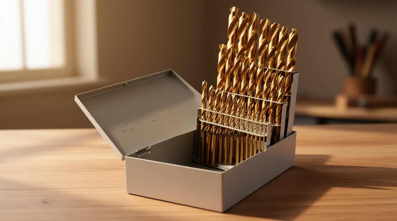 Cobalt Drill Bit Set - 29Pcs M35 High Speed Steel Twist Drill Bits for Hardened Metals, Stainless Steel, Cast Iron and Wooden Plastics with Metal Index Storage Box, 1/16"-1/2"