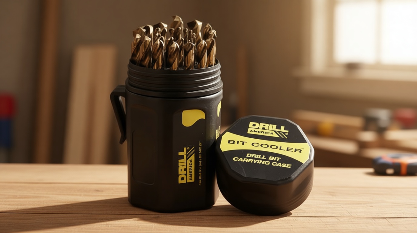 Drill America - D/A29J-CO-PC 29 Piece M42 Cobalt Drill Bit Set in Round Case (1/16" - 1/2" X 64ths), D/ACO Series