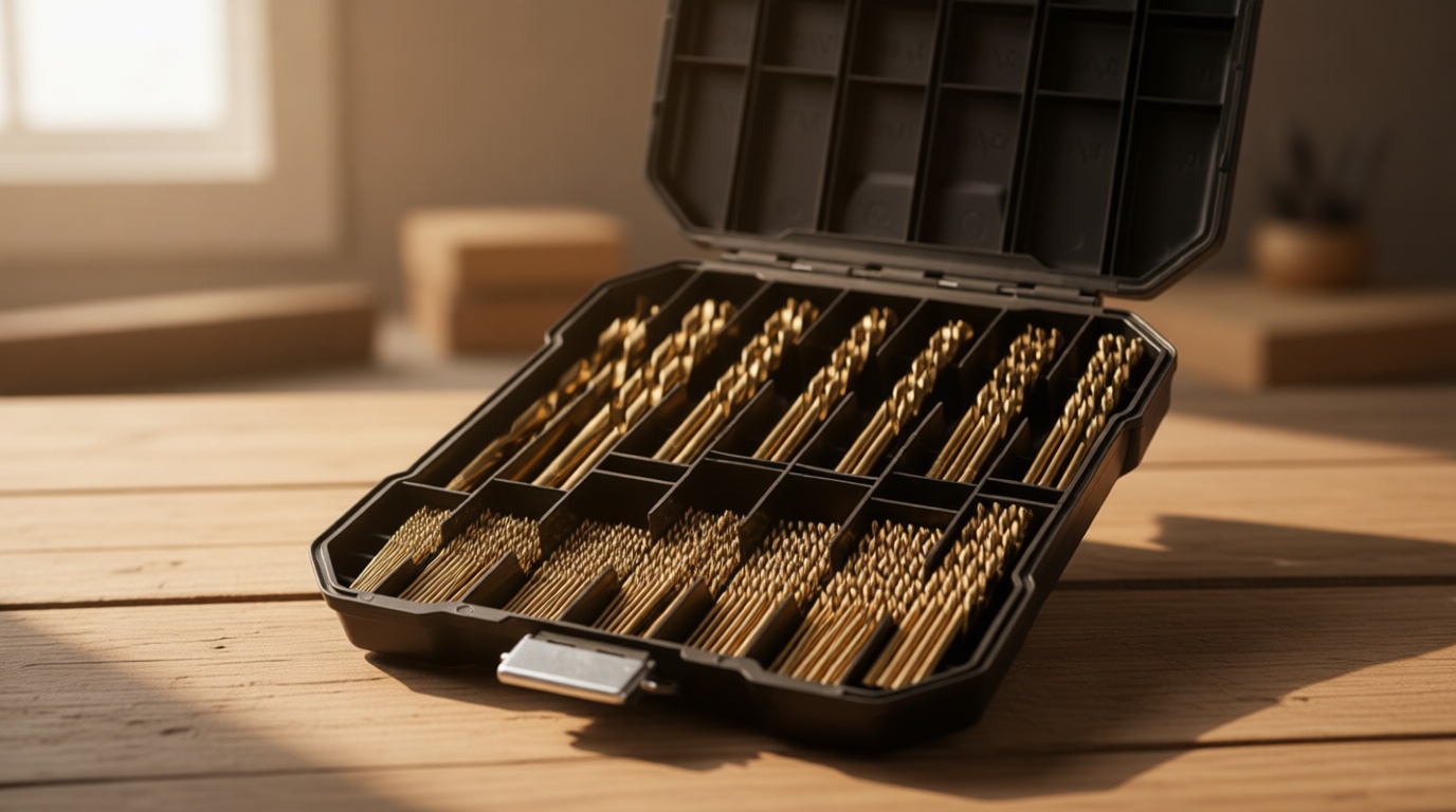 Cobalt Drill Bit Set for Hardened Metal and Stainless Steel, 99Pcs M35 High Speed Steel Twist Jobber Metal Drill Bits 1/16"-3/8", with Plastic Index Storage Case