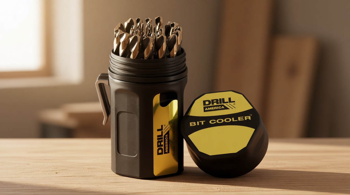 Drill America - KFD29J-PC 29 Piece Heavy Duty High Speed Steel Drill Bit Set with Black and Gold Finish in Round Case (1/16" - 1/2" x 64ths), KFD Series