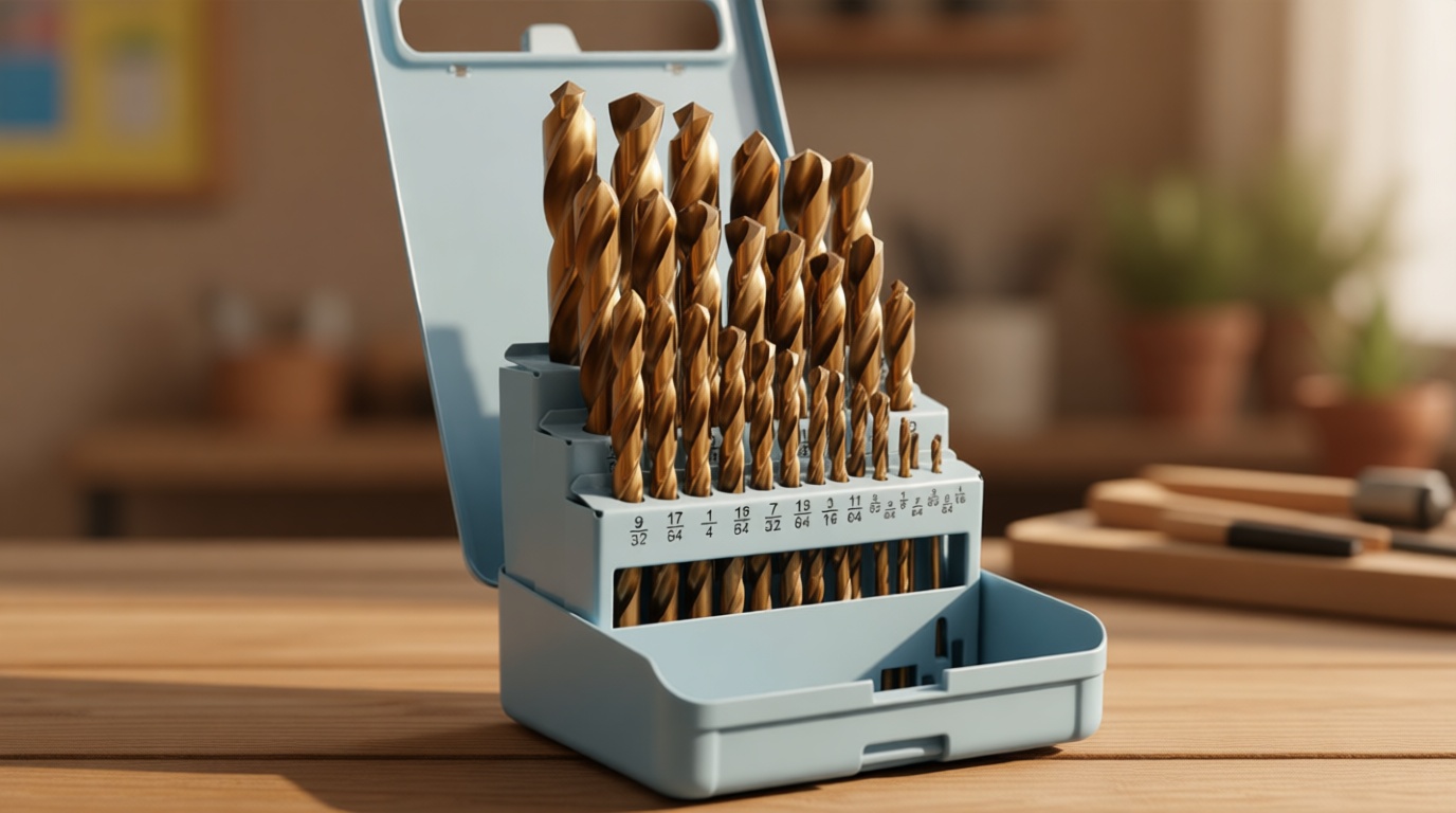 Cobalt Drill Bit Set - 29Pcs M35 HSS Twist Drill Bits for Hardened Metals, Stainless Steel, Cast Iron and Wooden Plastics with Metal Index Storage Box, 1/16"-1/2"