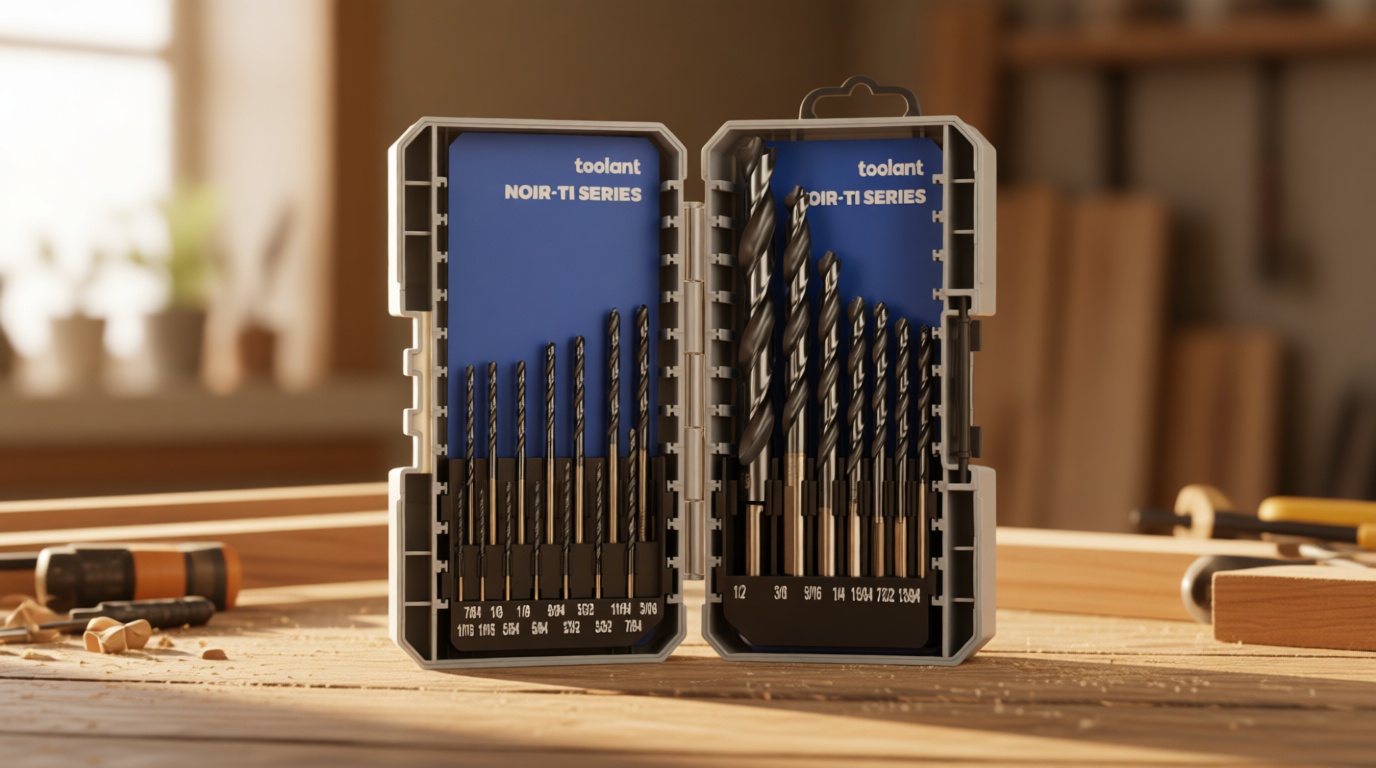 toolant Cobalt Drill Bit Set for Metal and Steel (Pro), Titanium Aluminum Nitride Coated (TiAlN) with Bullet Point Tip, for Hardened Metal, Stainless Steel, 21pcs 1/16"-1/2"