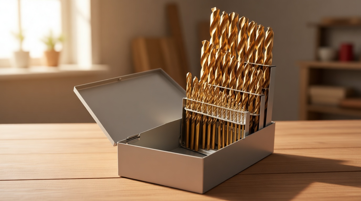 Cobalt Drill Bit Set - 29Pcs M35 High Speed Steel Twist Drill Bits for Hardened Metals, Stainless Steel, Cast Iron and Wooden Plastics with Metal Index Storage Box, 1/16"-1/2"