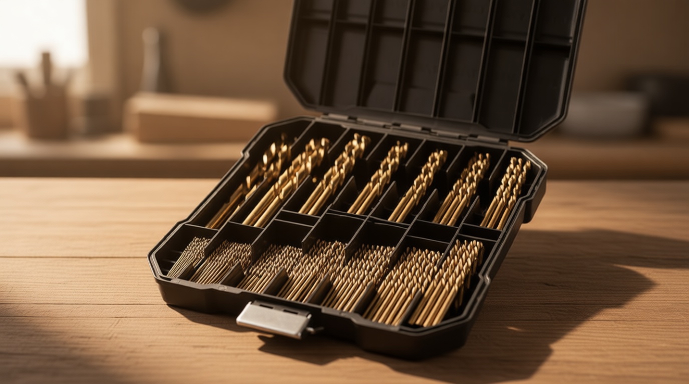 Cobalt Drill Bit Set for Hardened Metal and Stainless Steel, 99Pcs M35 High Speed Steel Twist Jobber Metal Drill Bits 1/16"-3/8", with Plastic Index Storage Case