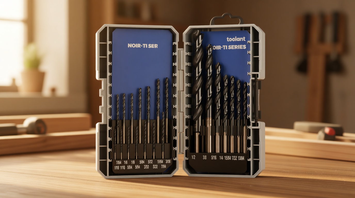 toolant Cobalt Drill Bit Set for Metal and Steel (Pro), Titanium Aluminum Nitride Coated (TiAlN) with Bullet Point Tip, for Hardened Metal, Stainless Steel, 21pcs 1/16"-1/2"
