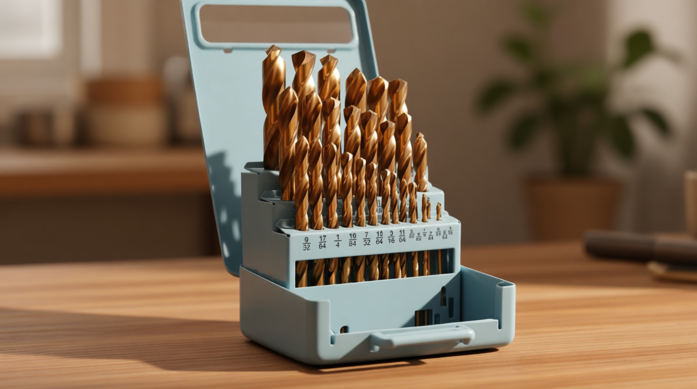 Cobalt Drill Bit Set - 29Pcs M35 HSS Twist Drill Bits for Hardened Metals, Stainless Steel, Cast Iron and Wooden Plastics with Metal Index Storage Box, 1/16"-1/2"