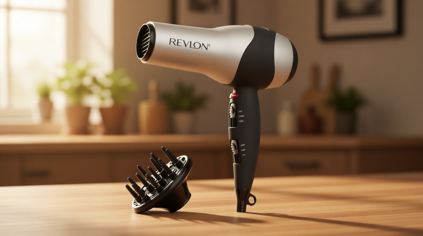 REVLON Turbo Hair Dryer | 1875 Watts of Maximum Shine, Fast Dry (Silver)