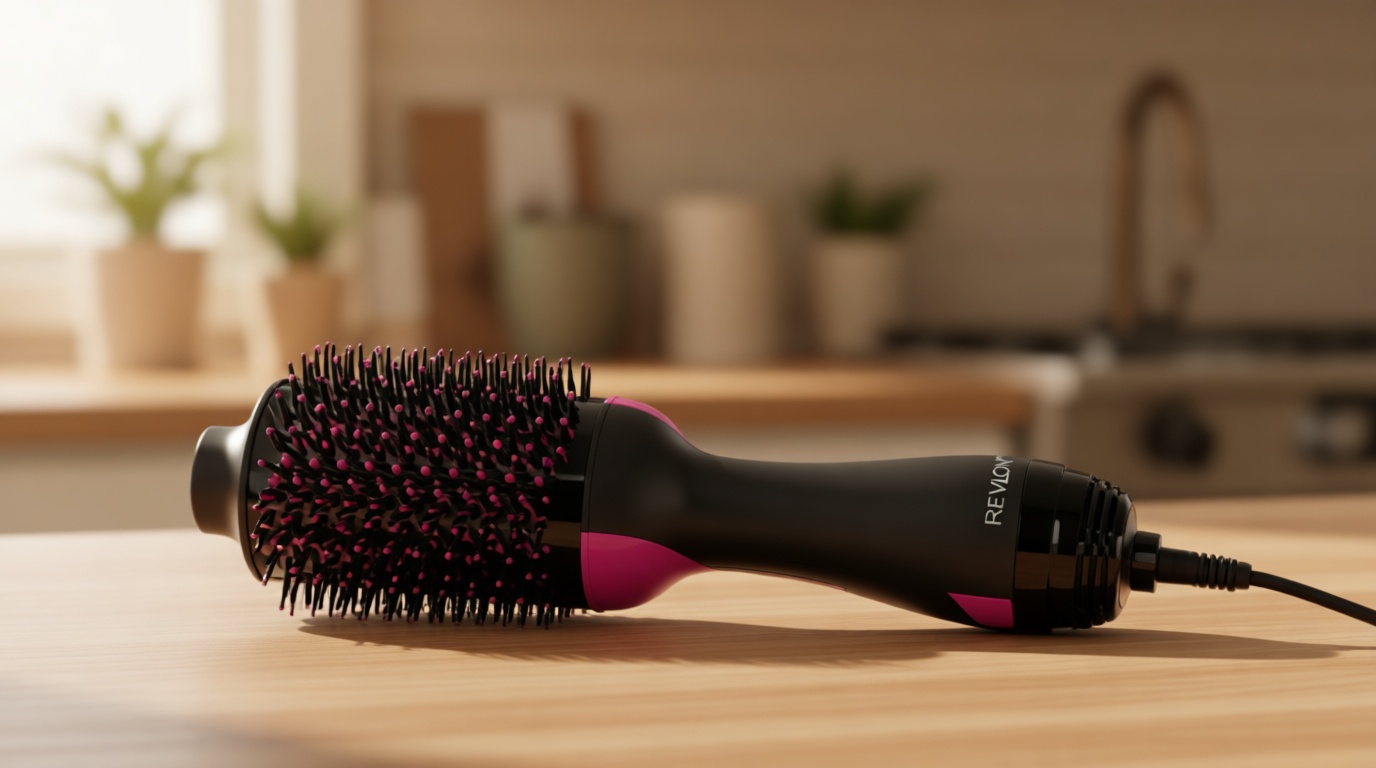 REVLON One-Step Volumizer Hair Dryer and Styler – Easy Salon-Style Blowouts – Less Frizz, More Shine, and Reduced Heat Damage, for All Hair Types and Lengths (Black)