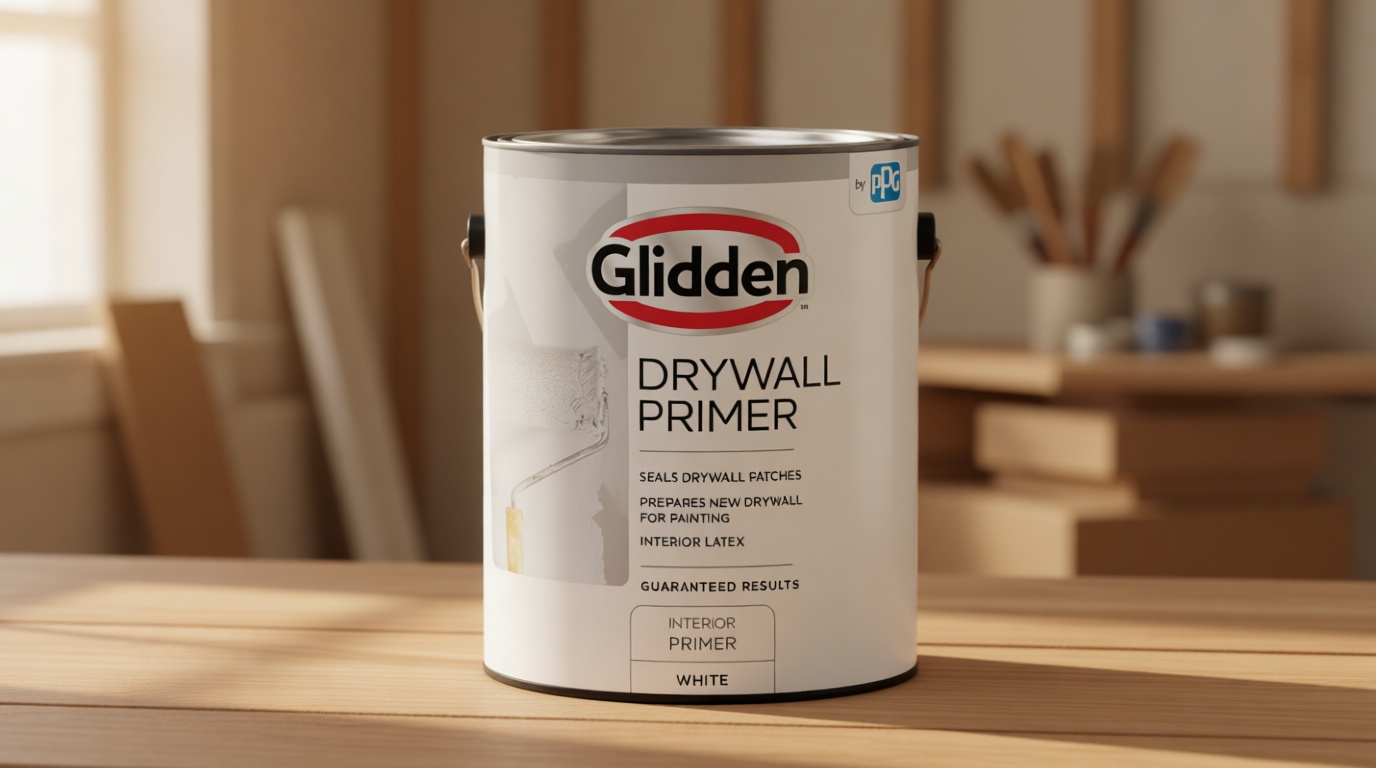 Glidden Interior Drywall Primer Flat, White, 1 Gallon