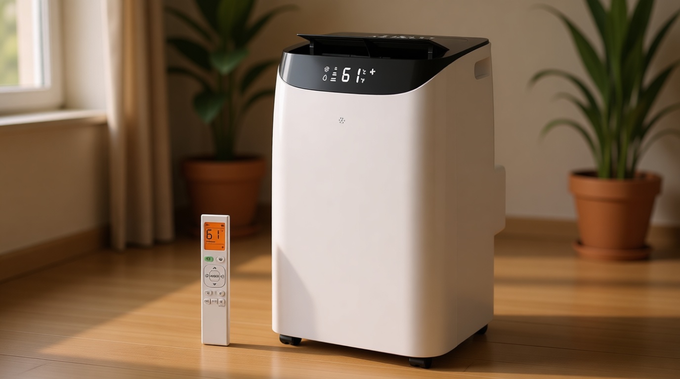 Inverter 16000BTU Portable Air Conditioners with Remote, Free Stand Cooling Portable AC Unit for Room up to 800 sq.ft, with Dehumidifier & Fan, Dual Hose, Quiet Sleep Mode(42dB), Windows Kit