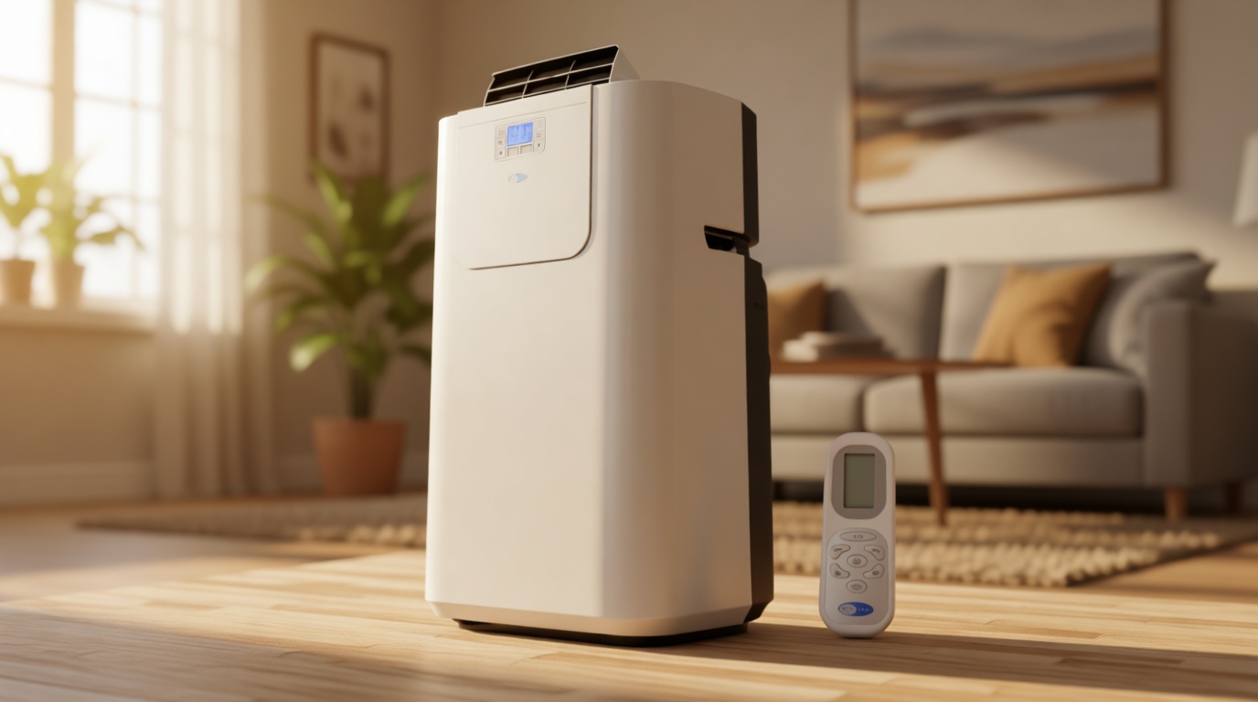 Whynter Portable Air Conditioner 12,000 BTU with Dual Hose Dehumidifier & Cooling Fan for 400 Sq Ft Rooms, Includes AC Unit Window Kit Elite ARC-122DS (7,000 SACC), Silver