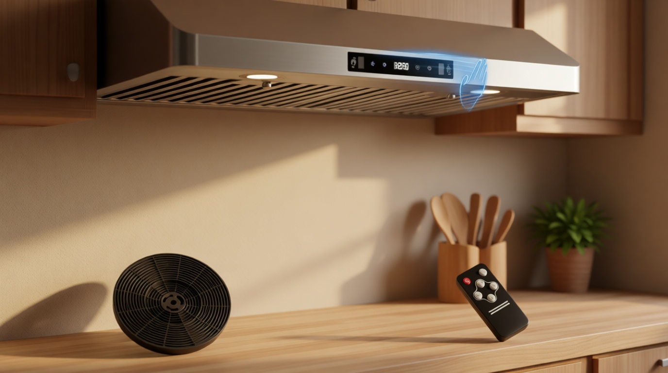 SNDOAS Under Cabinet Range Hood 30 inch,Stainless Steel Ducted/Ductless Range Hood with Touch/Gesture/Remote Control,700CFM & 3-Speed Kitchen Stove Vent Hood,Baffle Filters,3 Air Vents