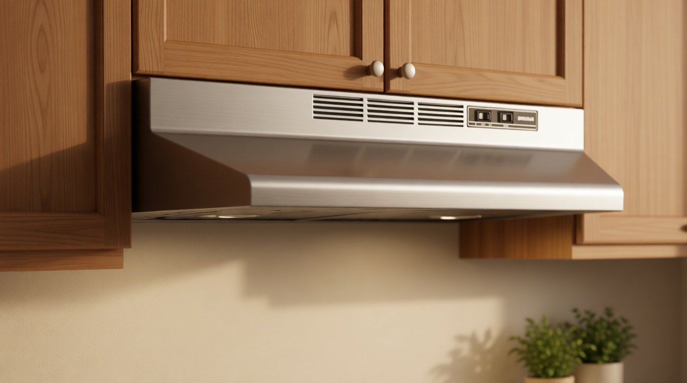 Broan-NuTone 413004 Non-Ducted Ductless Range Hood with Lights Exhaust Fan for Under Cabinet, 30-Inch, Stainless Steel