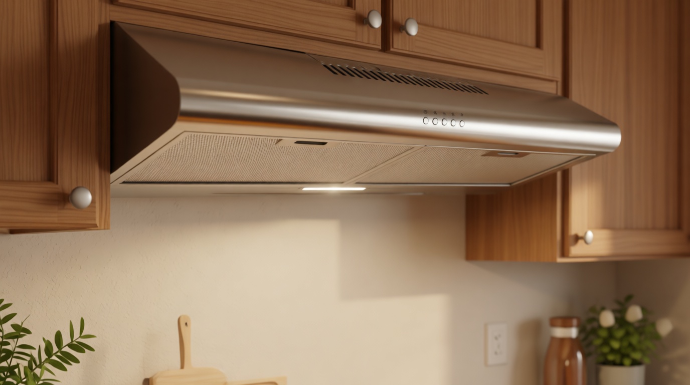 COSMO COS-5MU30 30 in. Delta Collection Ducted Under Cabinet Range Hood, Button Controls, Reusable Filters, LED Lights, Stainless Steel