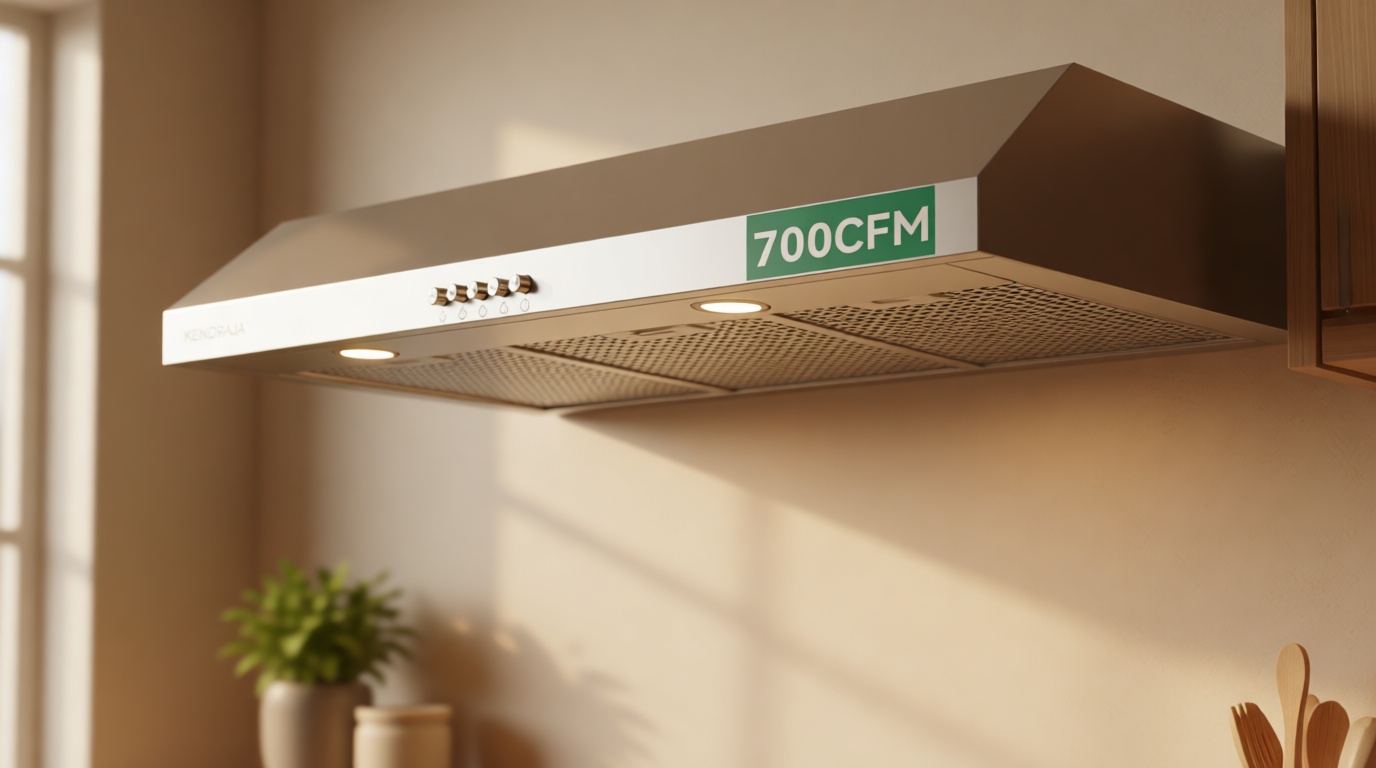 36 Inch Under Cabinet Range Hood | 700 CFM Stainless Steel | Convertible Ducted/Ductless | Washable Grease Filters | 3 Speed Fan | LED Lighting | Includes Charcoal Filters