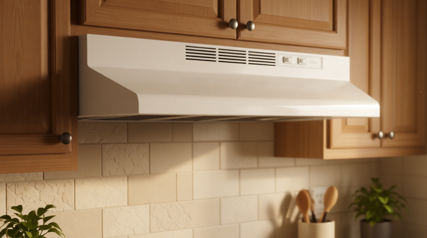 Broan-NuTone 413001 Non-Ducted Ductless Range Hood with Lights Exhaust Fan for Under Cabinet, 30-Inch, White