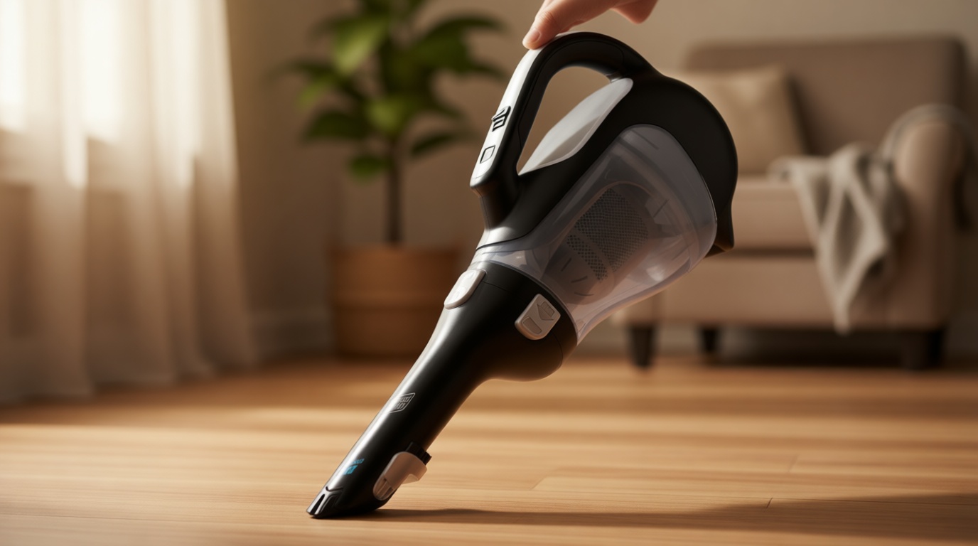 BLACK+DECKER dustbuster 20V Hand Vacuum Cordless Rechargeable, Car Vacuum Portable, Powerful Suction AdvancedClean Hand Vac with Extendible Crevice Tool, Flip-Up Brush and Charging Base (BDH2000L)