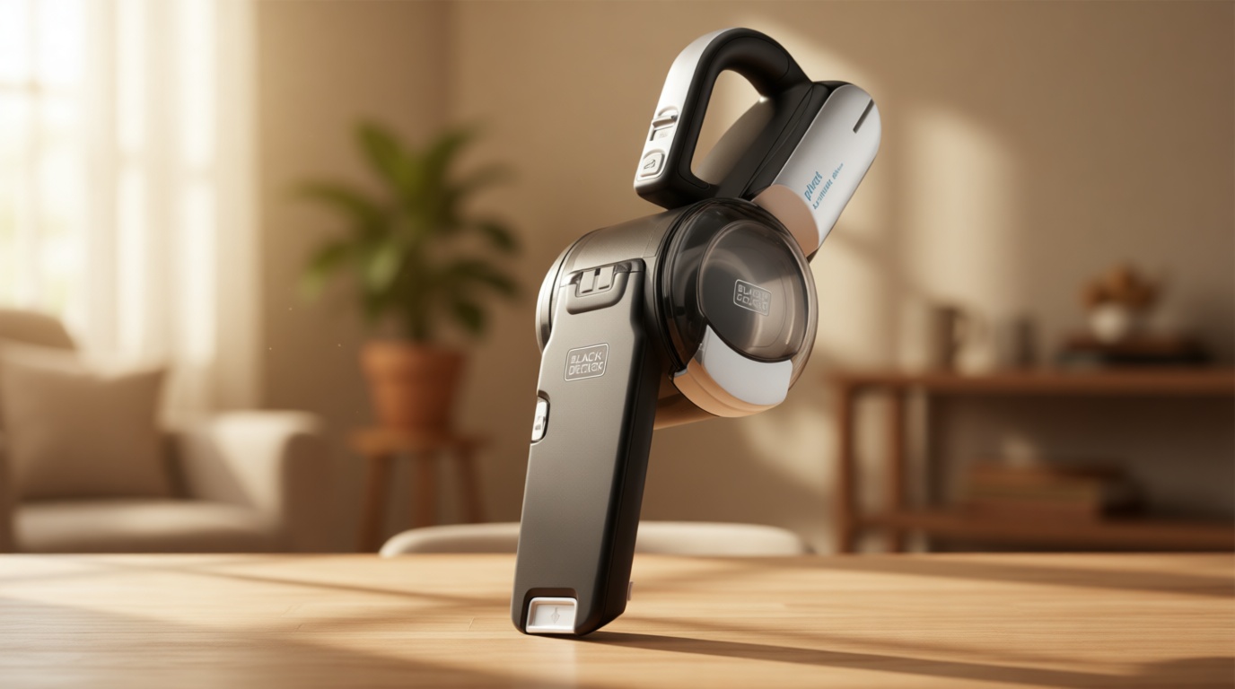 BLACK+DECKER dust buster PIVOT VAC Handheld Vacuum Cordless, Car Vacuum Portable Rechargeable, Extendible Crevice Tool and 200 Degree Pivoting Nozzle, Strong Suction, Lightweight (BDH2000PL)