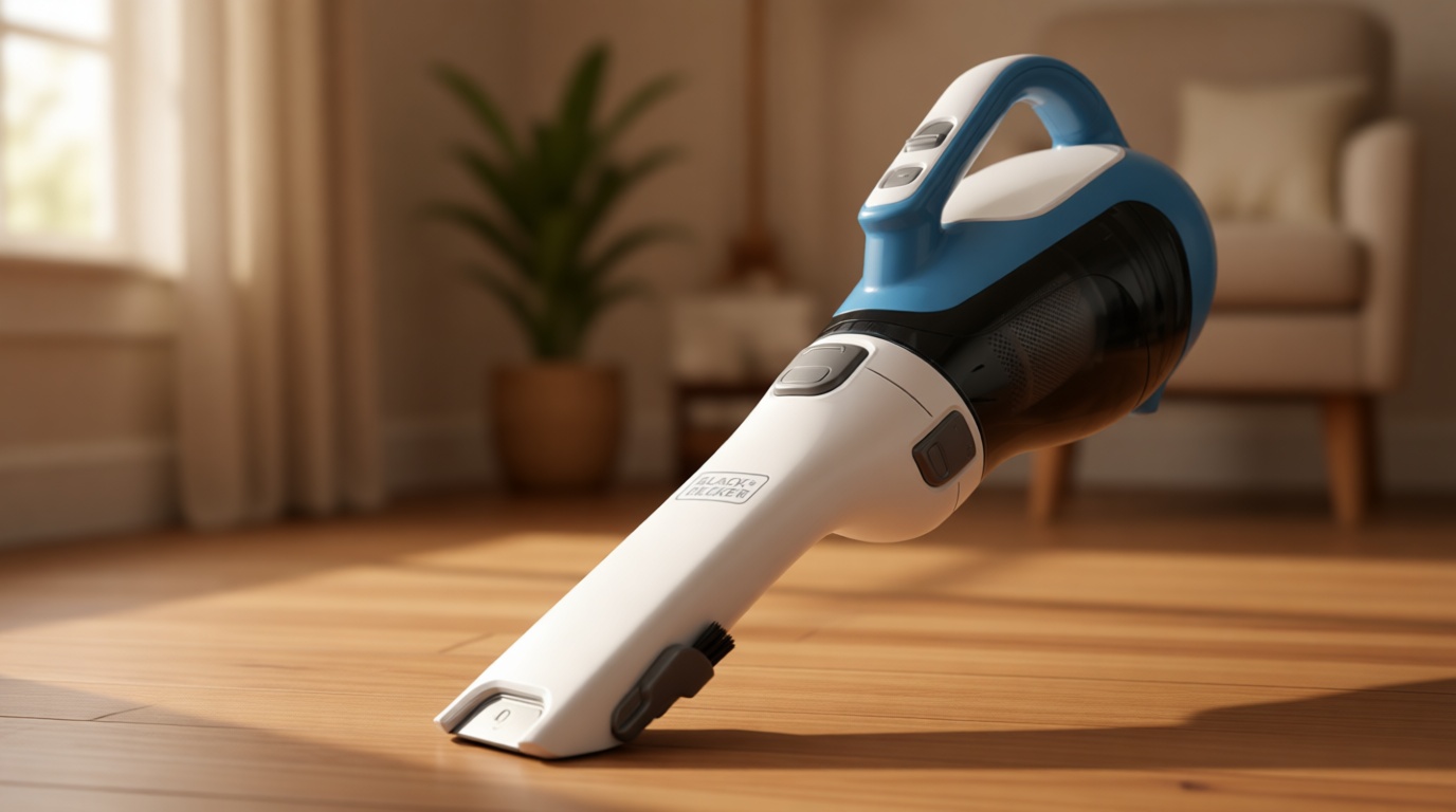 BLACK+DECKER dustbuster AdvancedClean Handheld Vacuum Cordless, Compact Home and Car Vacuum with Crevice Tool, Rotating Nozzle and Charging Station, Large Dust Bowl (CHV1410L)